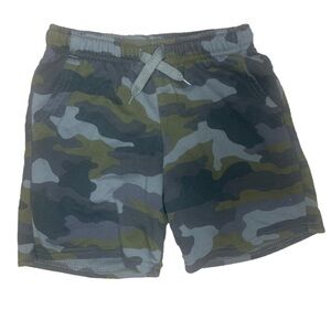 Cat & Jack Boys Pull on At the Knee Knit Shorts Olive Green Youth Small
